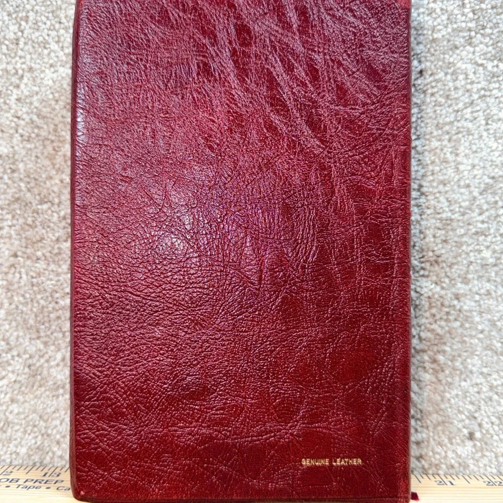 NASB The Open Bible Expanded Edition Thomas Nelson 1985 Burgundy Bonded Leather